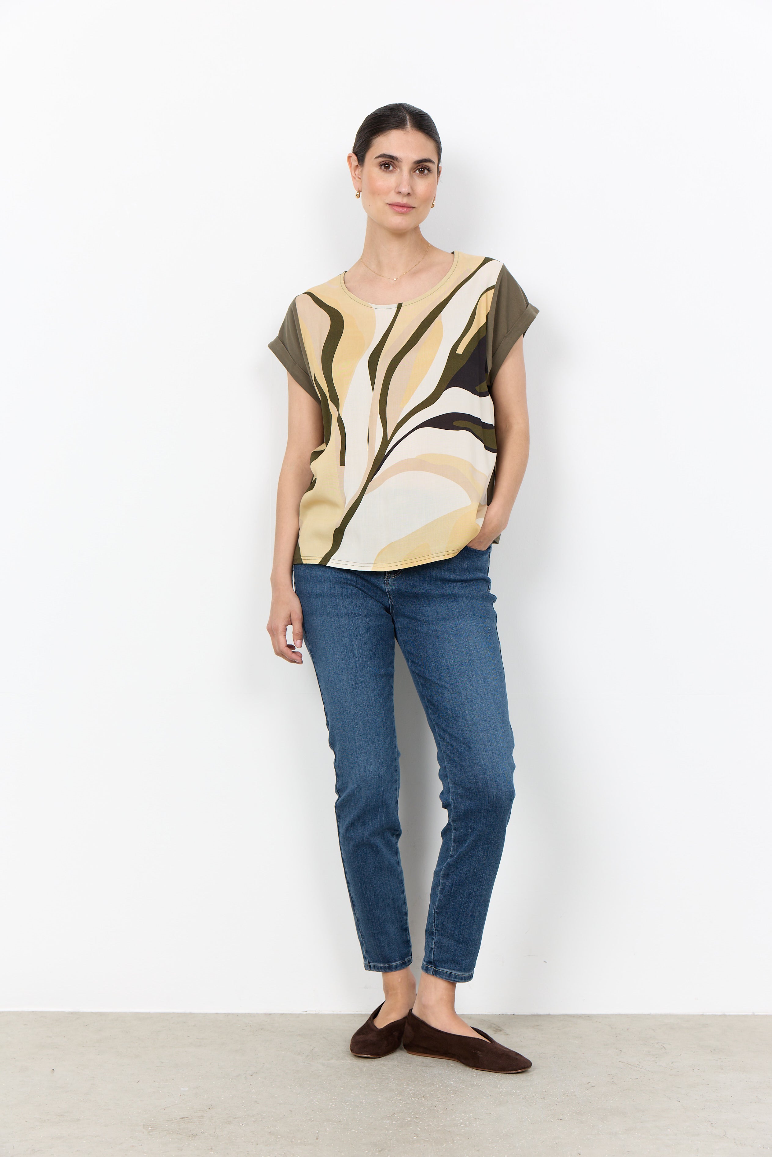 Abstract Print Top