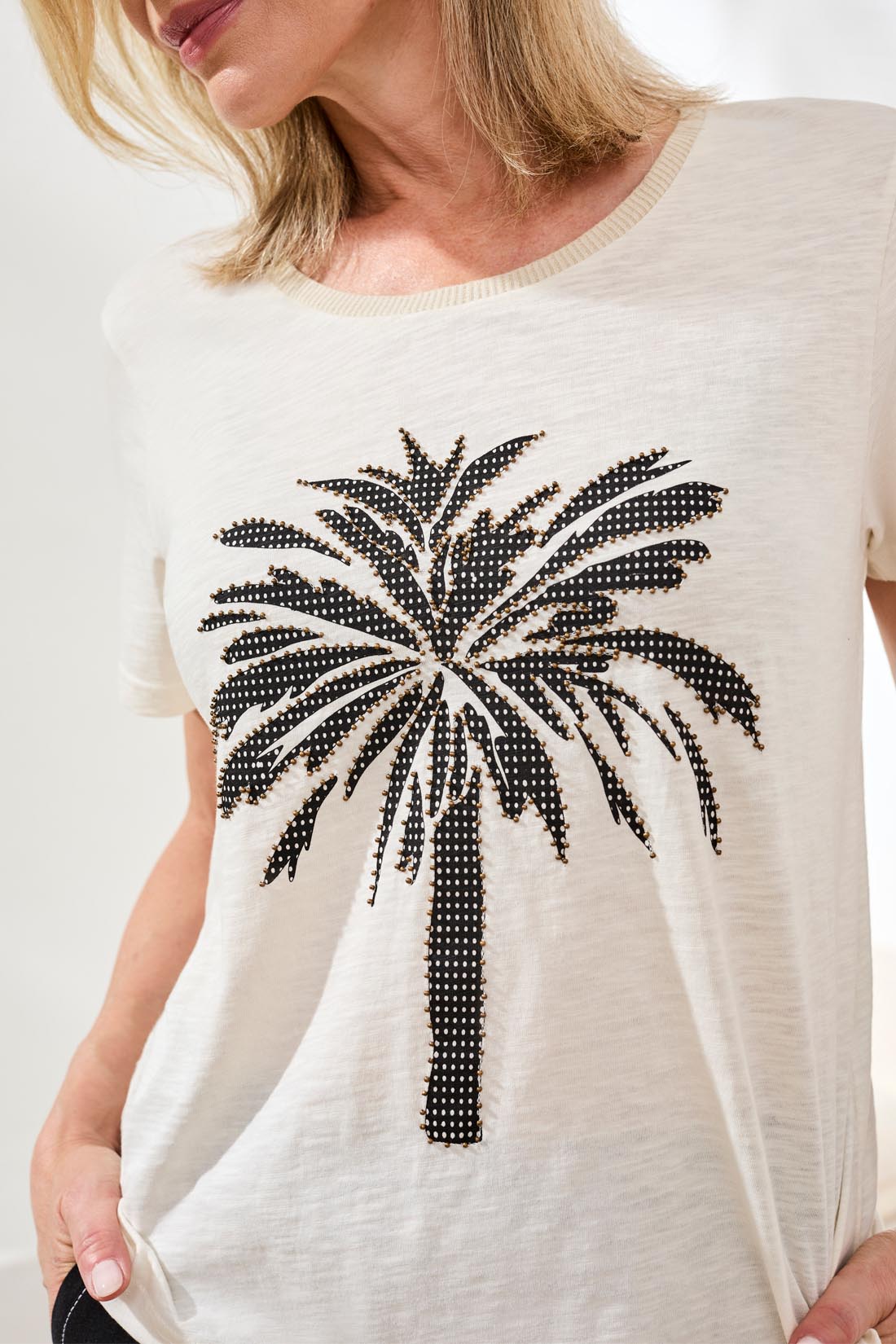 Tree Print Cotton T-shirt