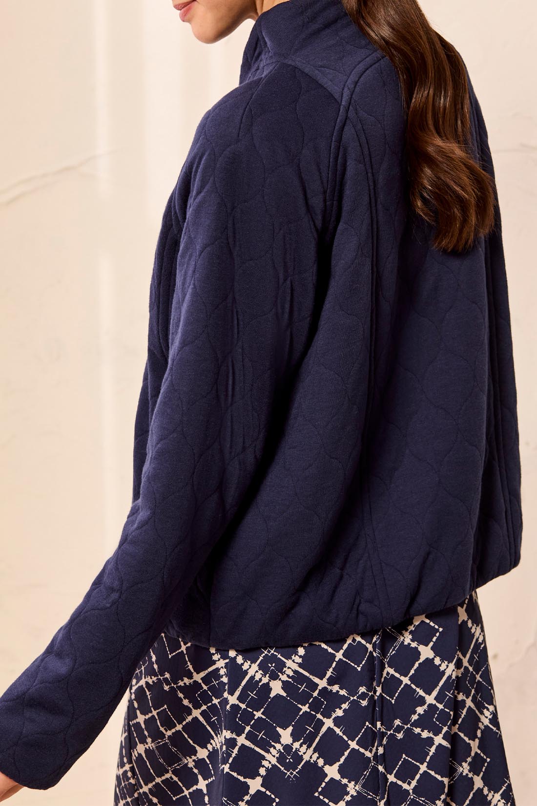 Quilted Zip Front Jacket