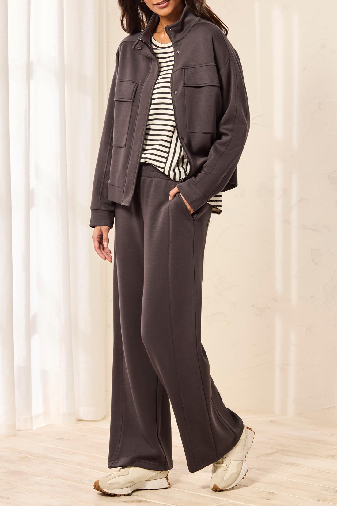 Straight Leg Double Knit Pant