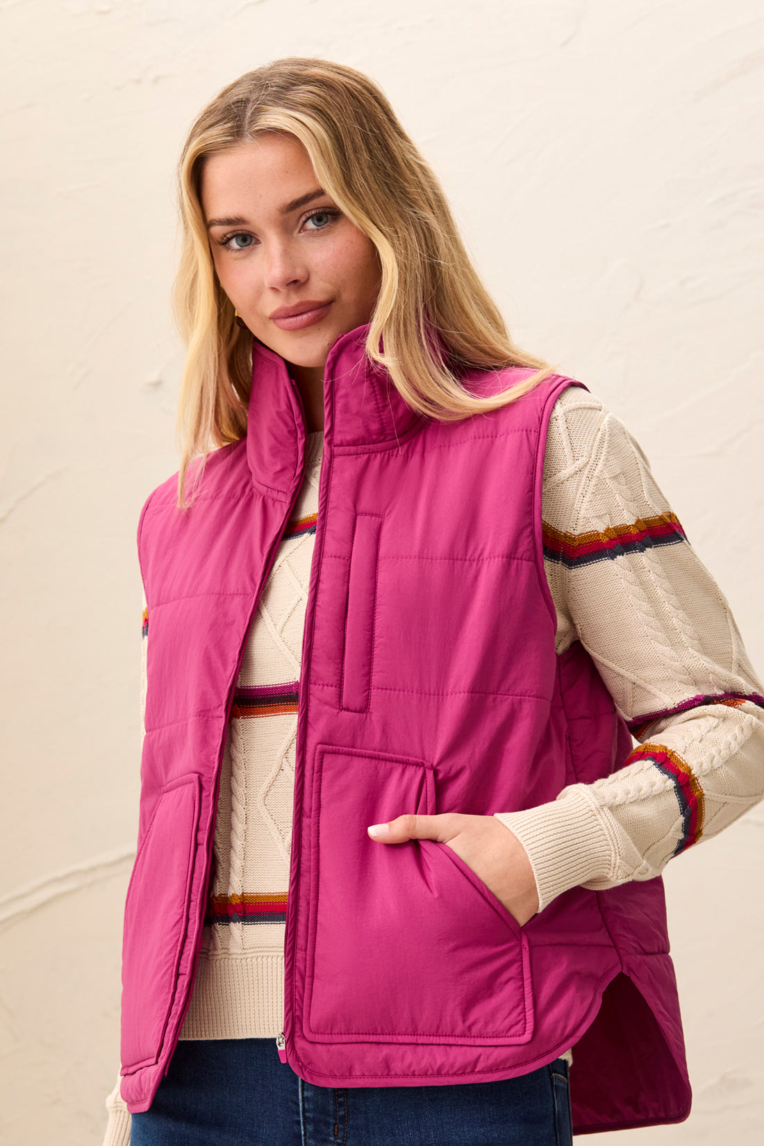 Zip Front Packable Vest