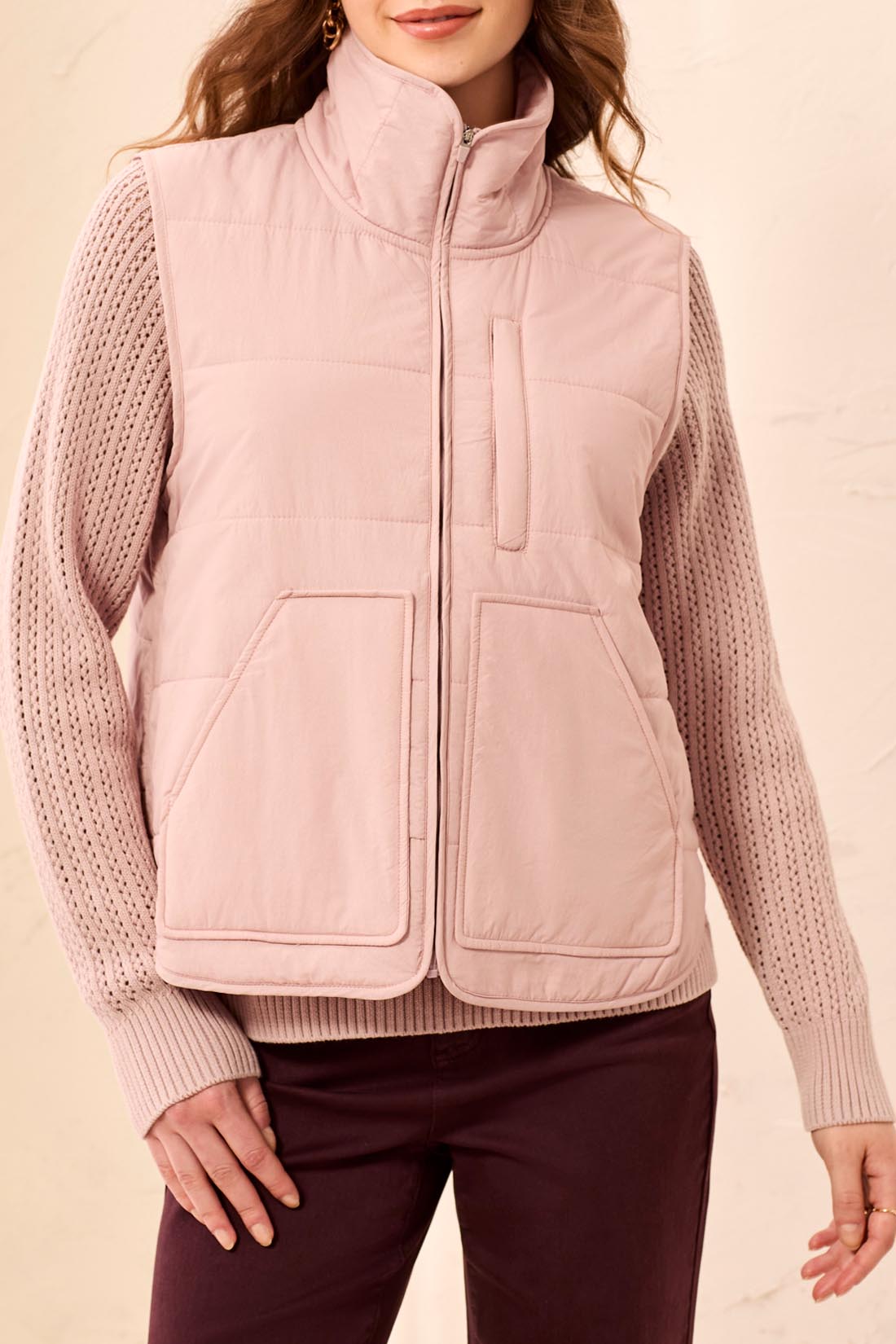Zip Front Packable Vest