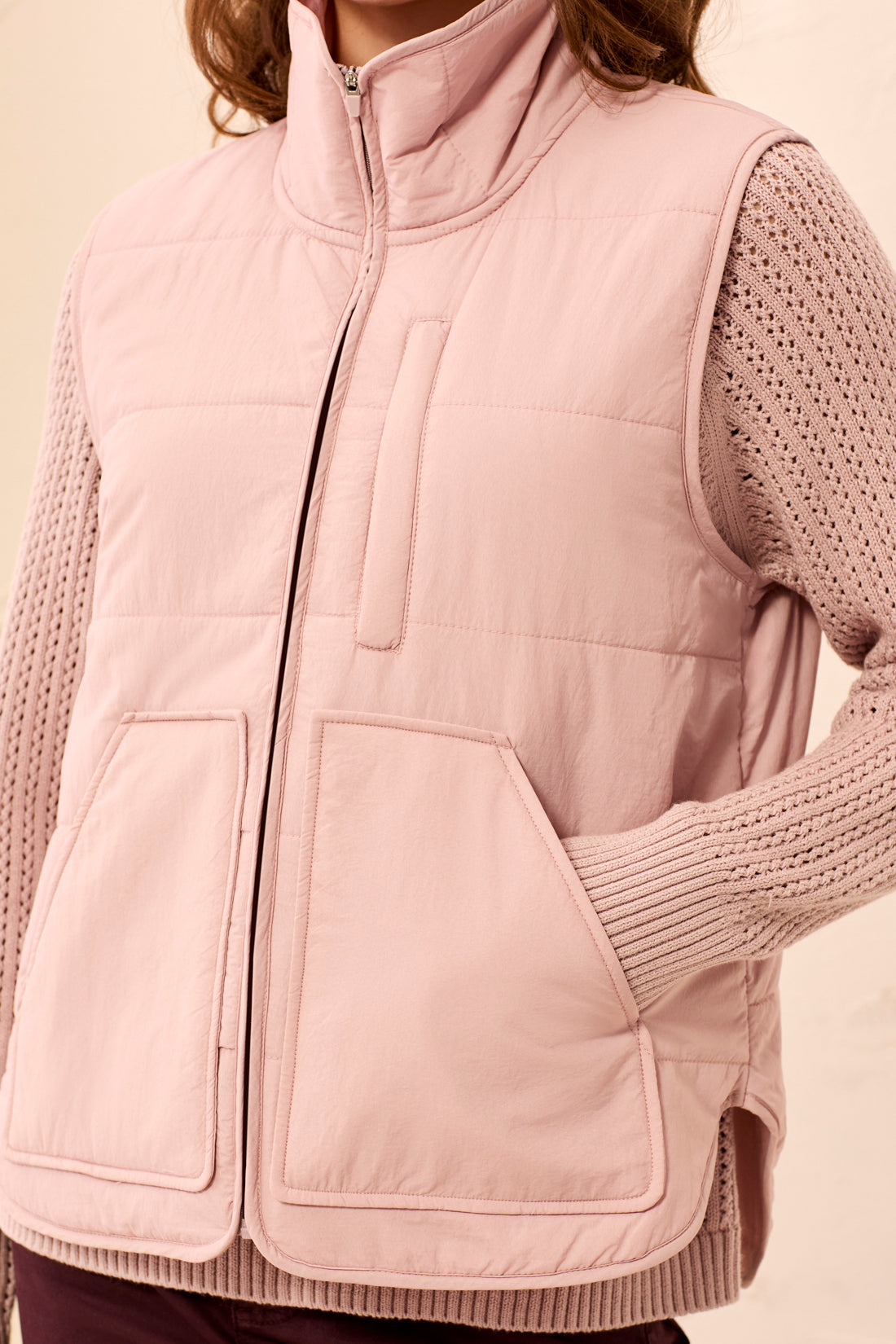 Zip Front Packable Vest
