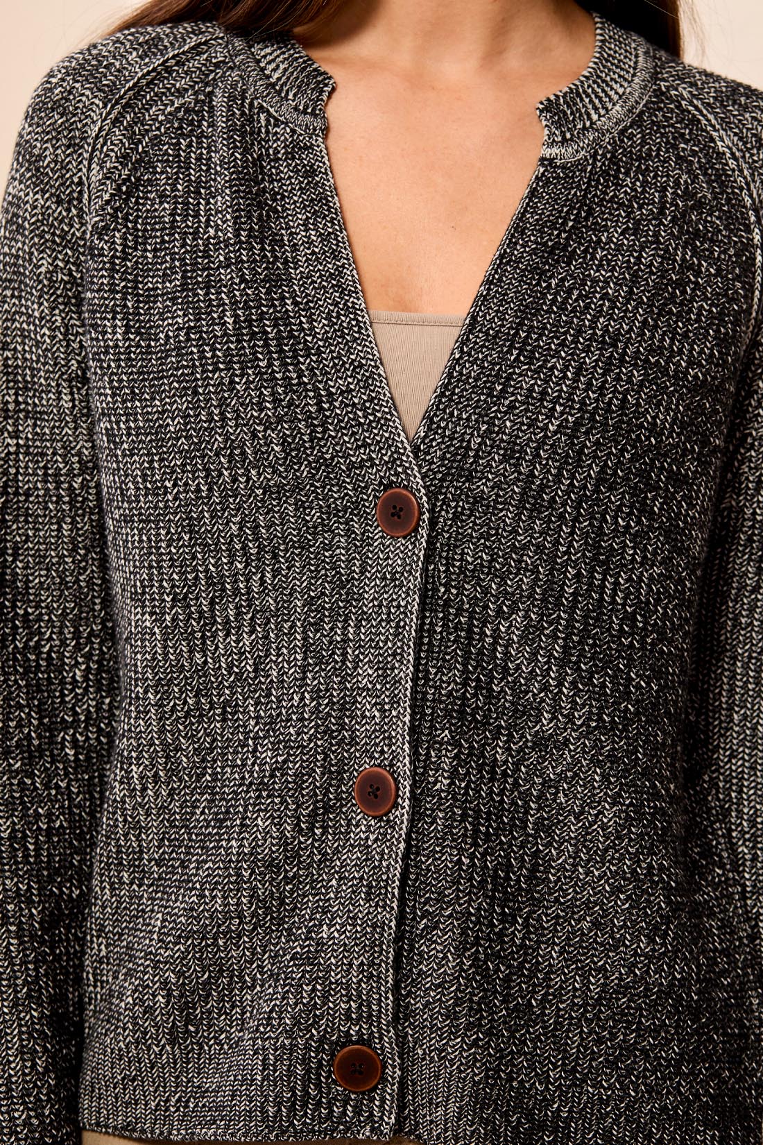 Shaker Knit Cotton Cardigan