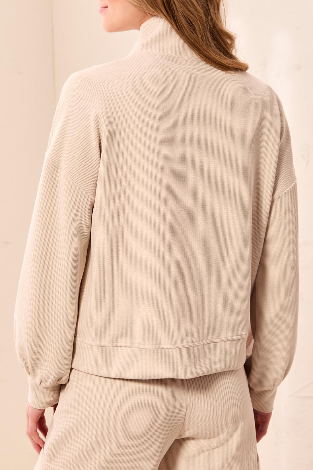 Waffle Weave Zip Jacket