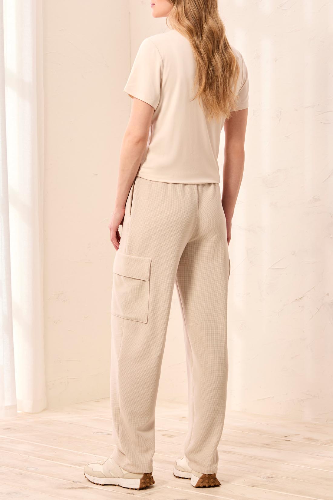 Waffle Knit Cargo Pocket Pant