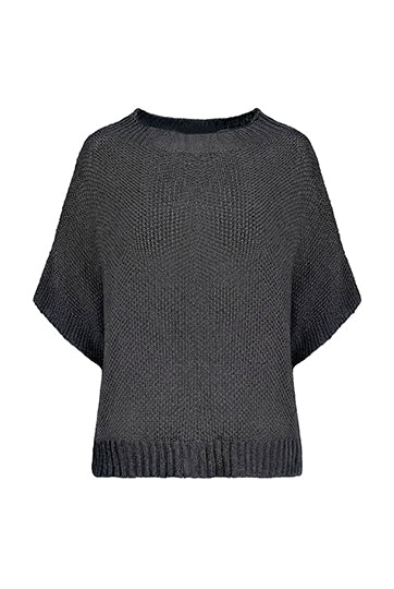 Moss Stitch Crew Neck Sweater