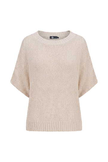 Moss Stitch Crew Neck Sweater