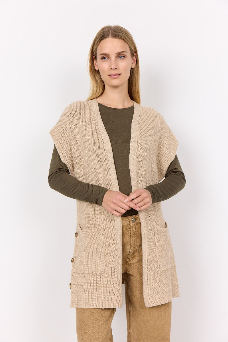 Shaker Knit Short Sleeve Cardigan