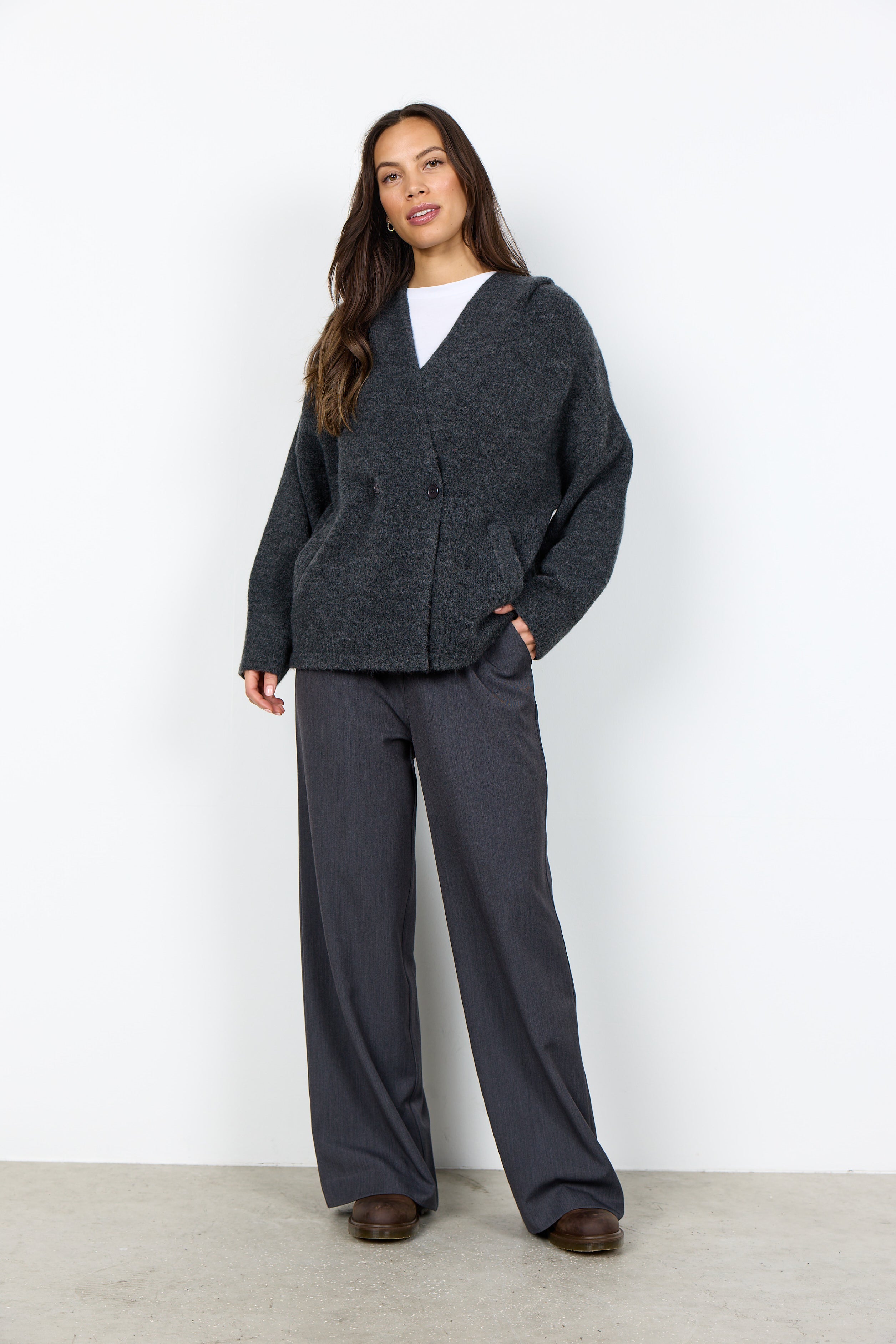 Hooded Knit Jacket