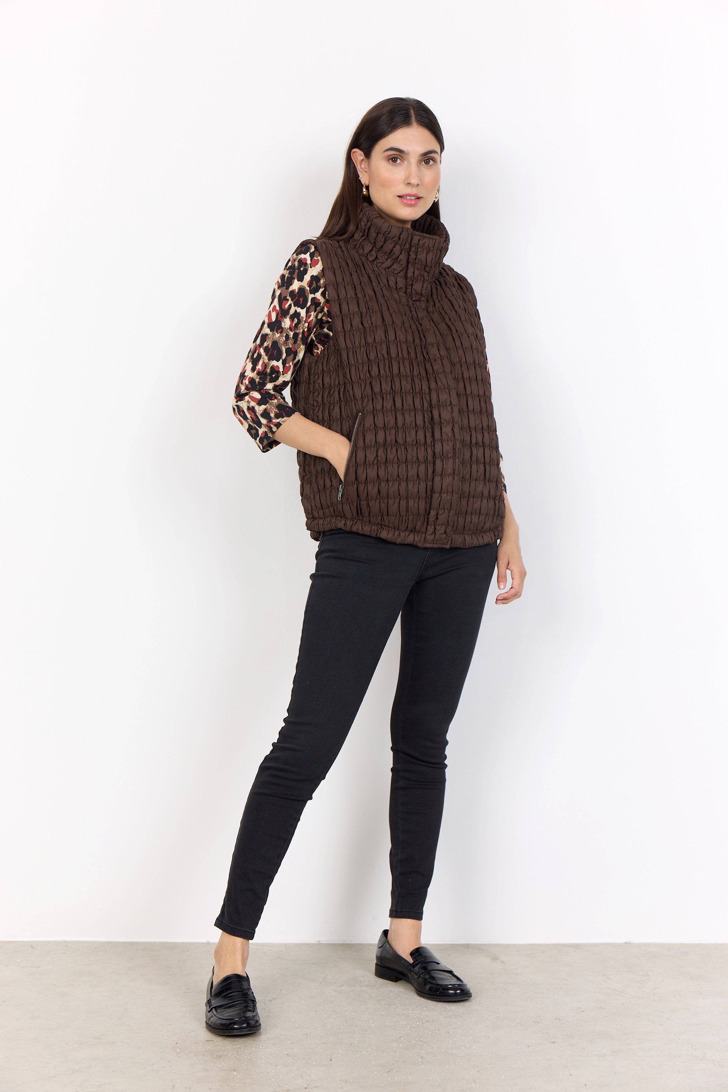 Waffle Puffer Vest