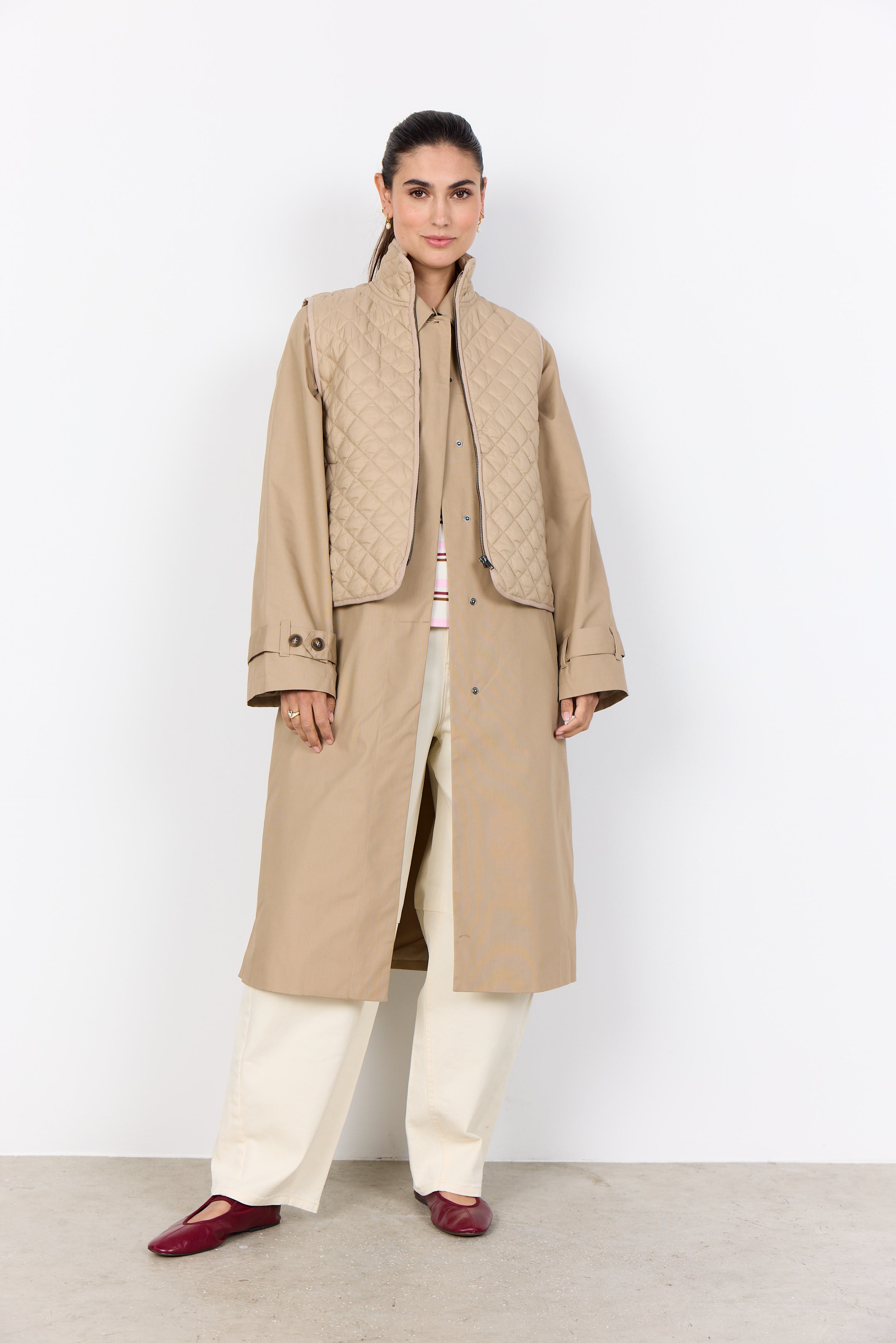 Zip Front Quilted Vest