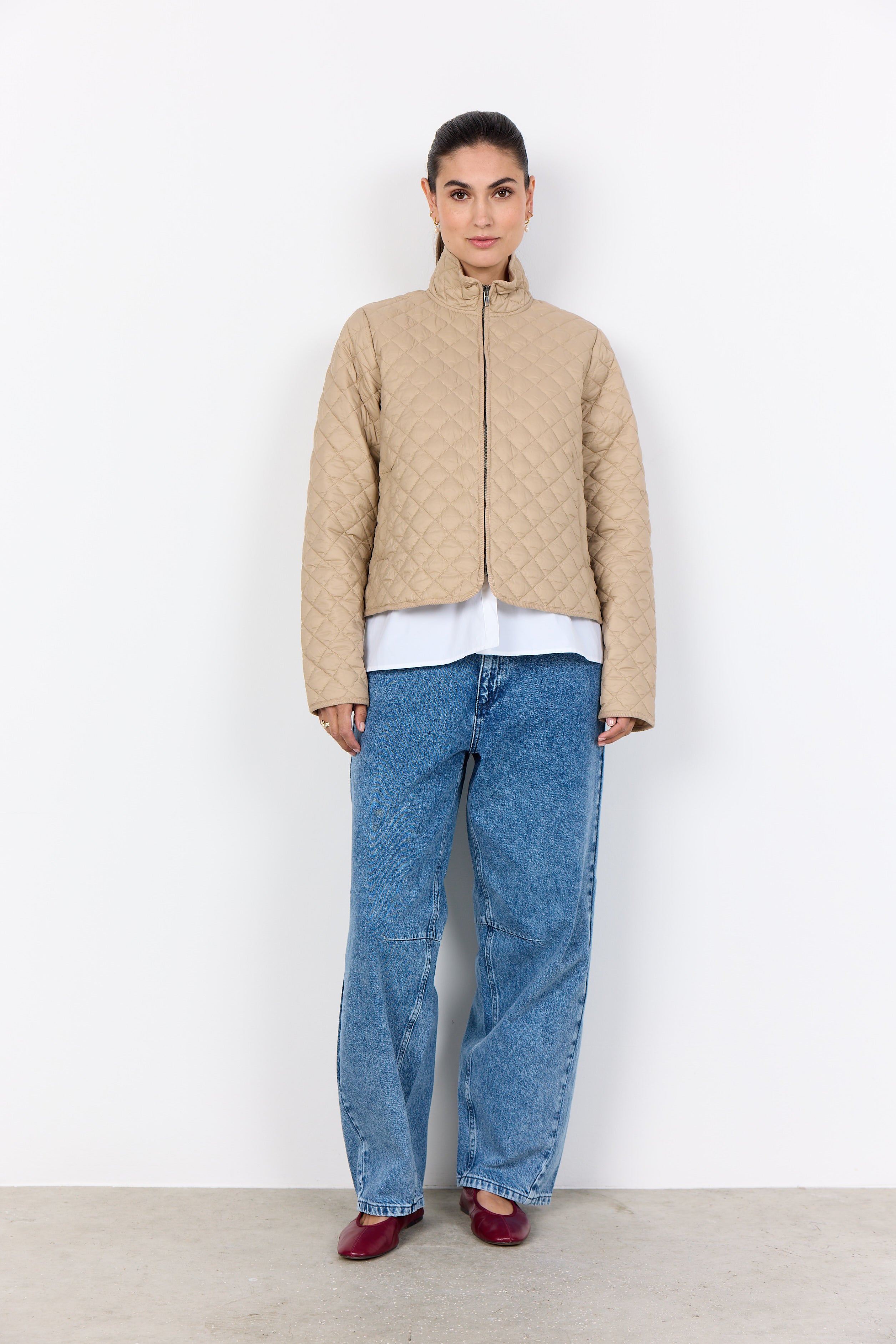 Zip Front Quilted Jacket