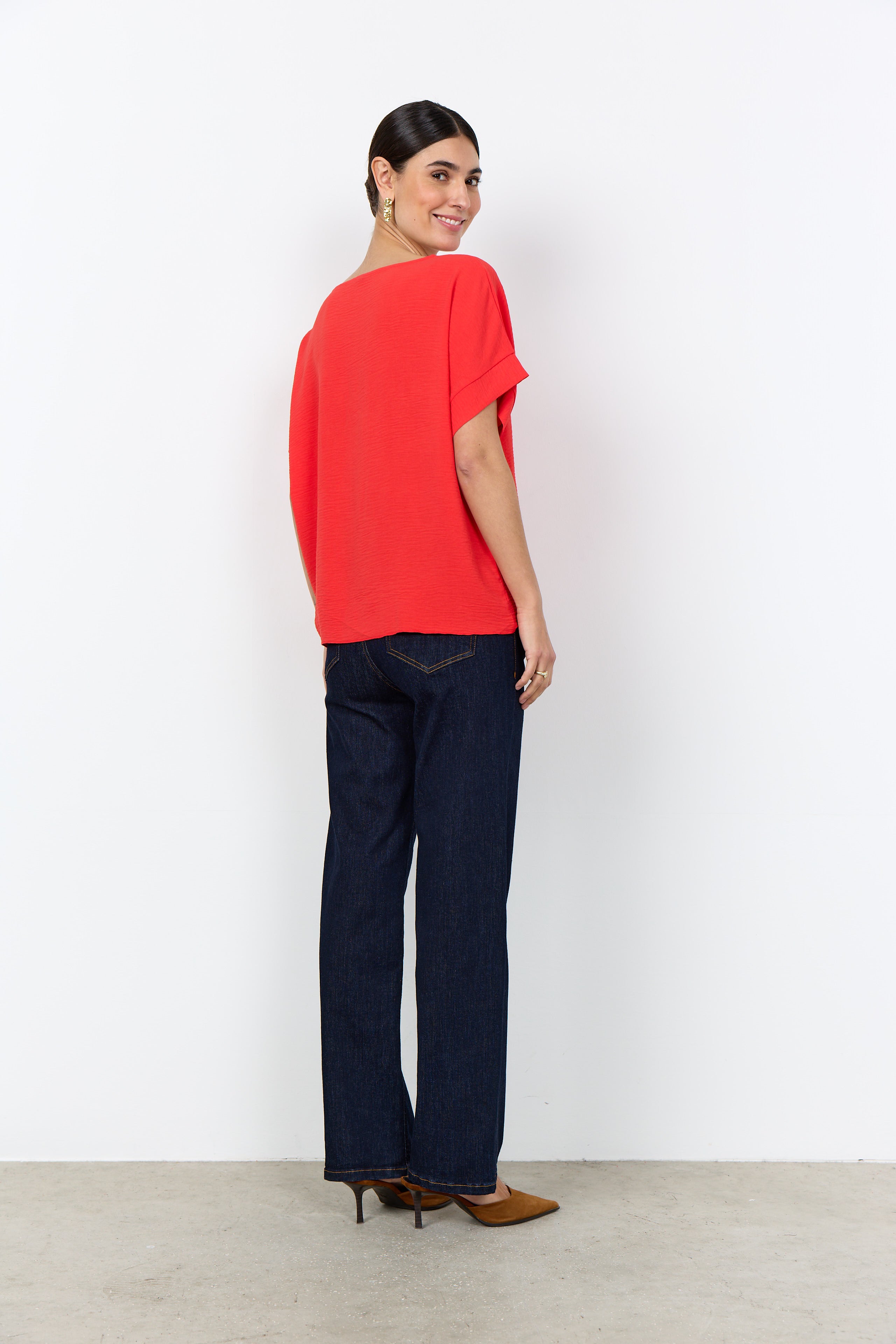 Tie Front Short Sleeve Top