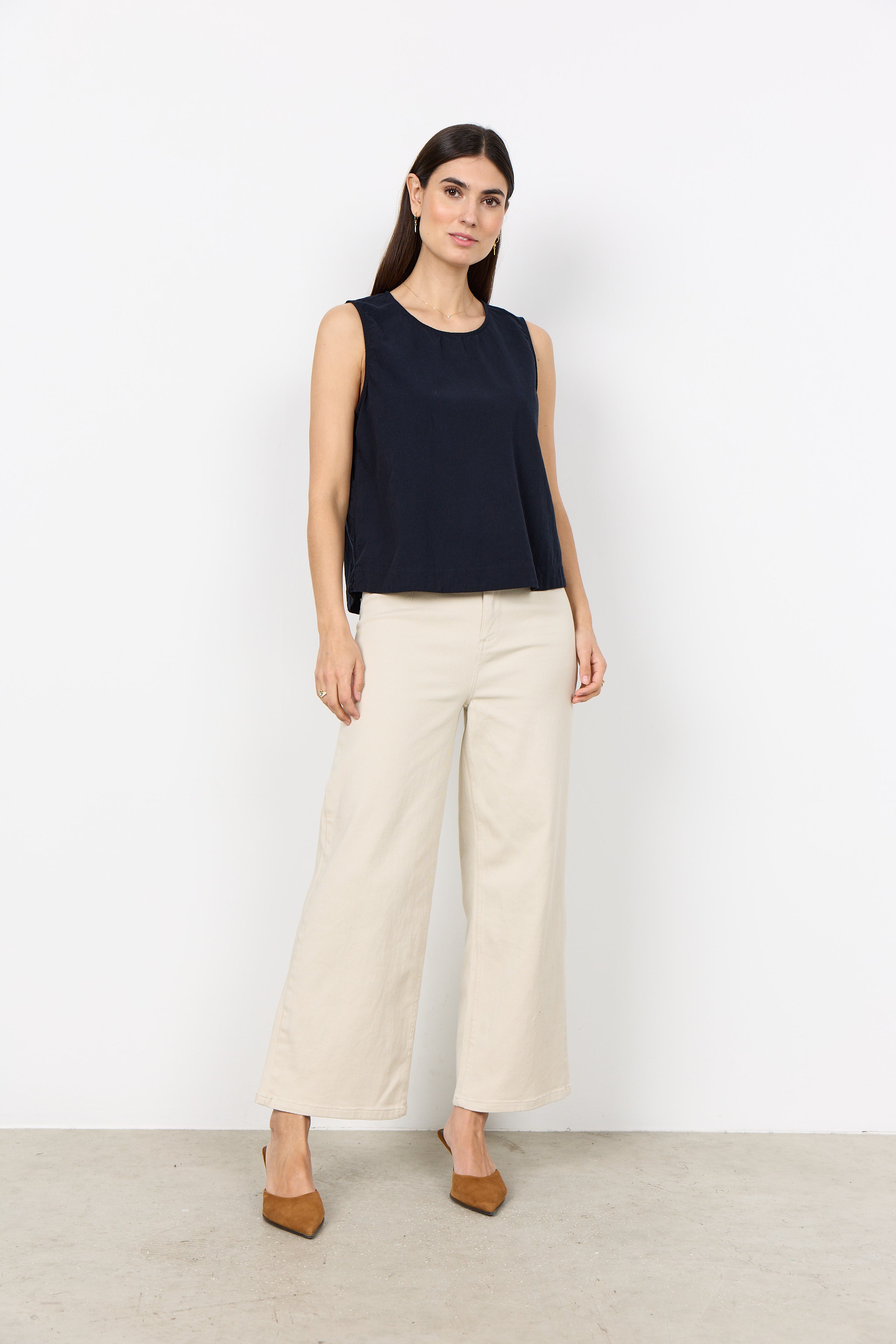 Sleeveless Cotton Top