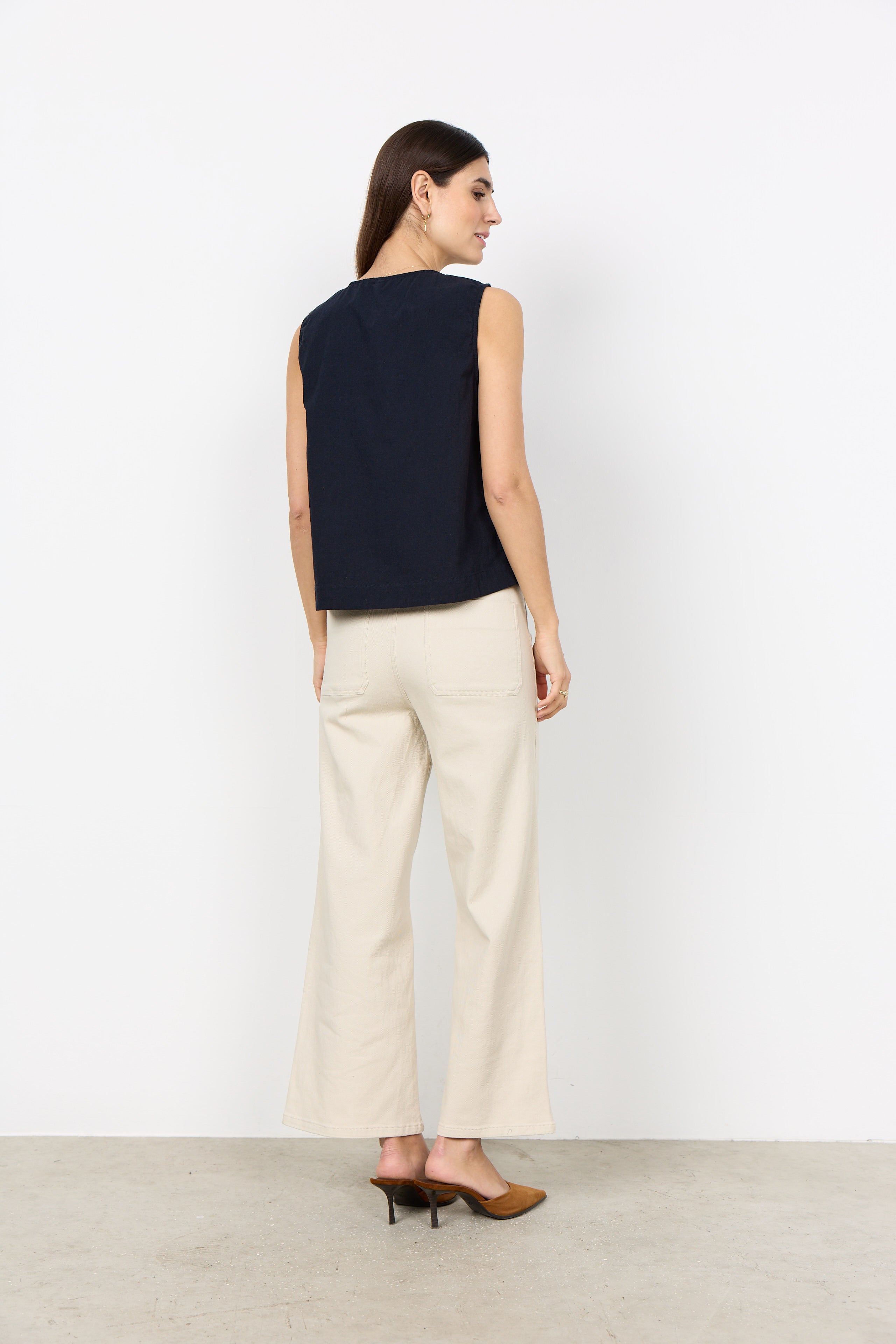 Sleeveless Cotton Top