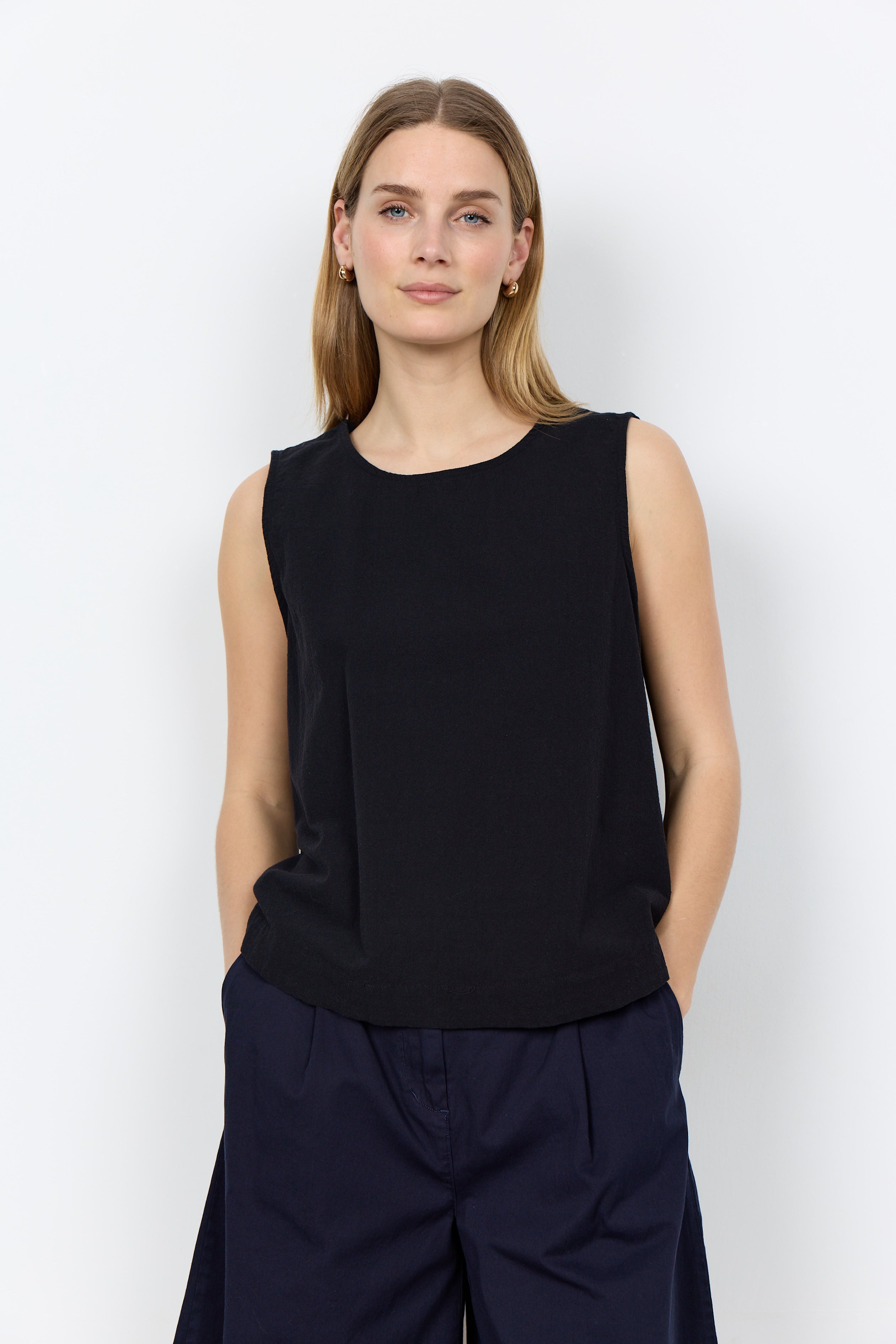 Sleeveless Cotton Top