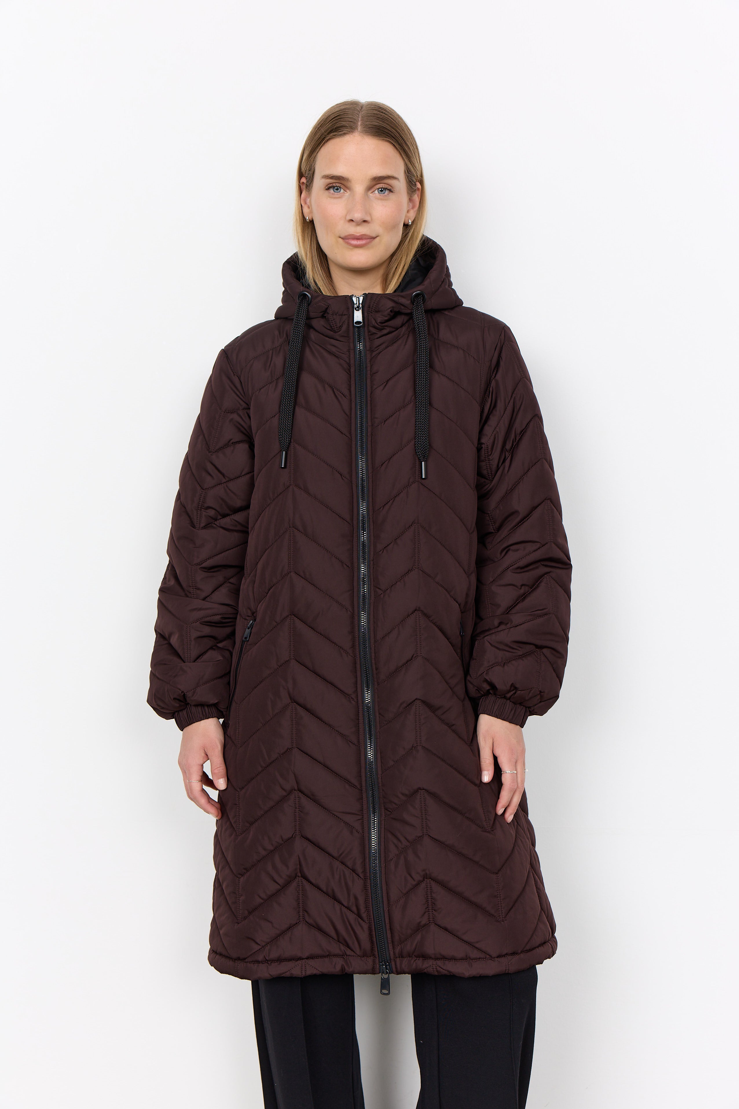 Quilted Hooded Coat