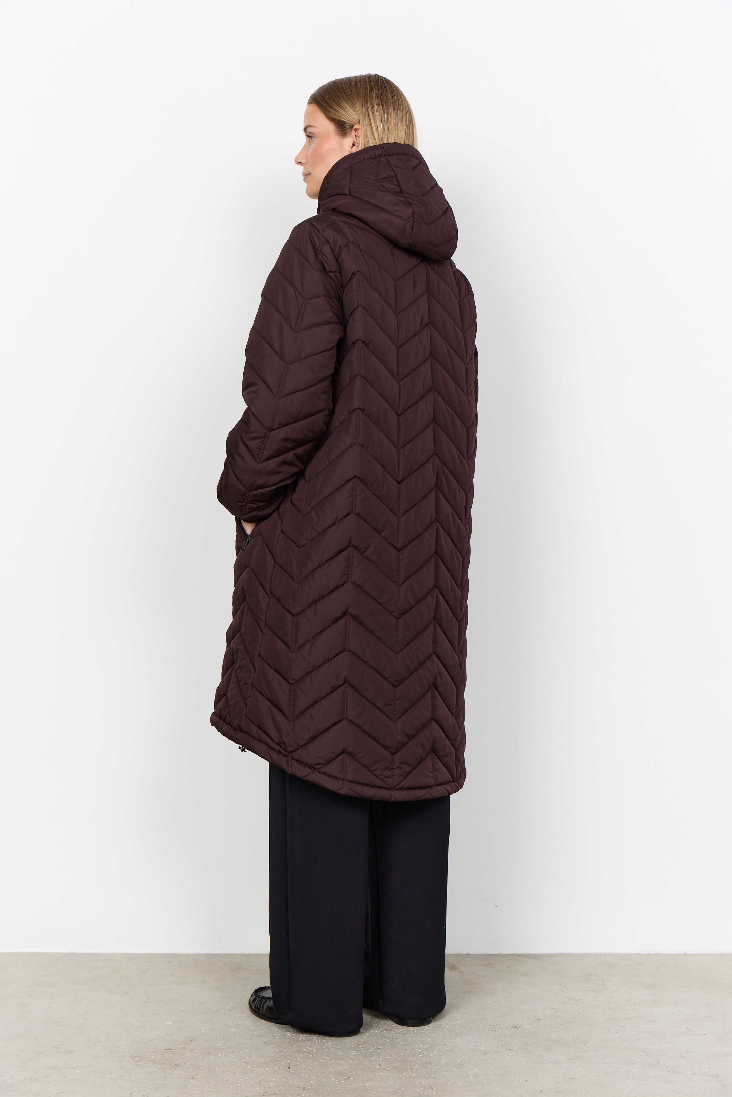 Quilted Hooded Coat
