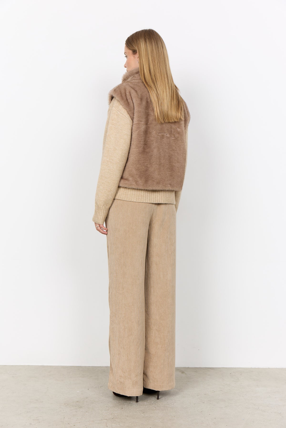 Faux Fur Zip Front Vest