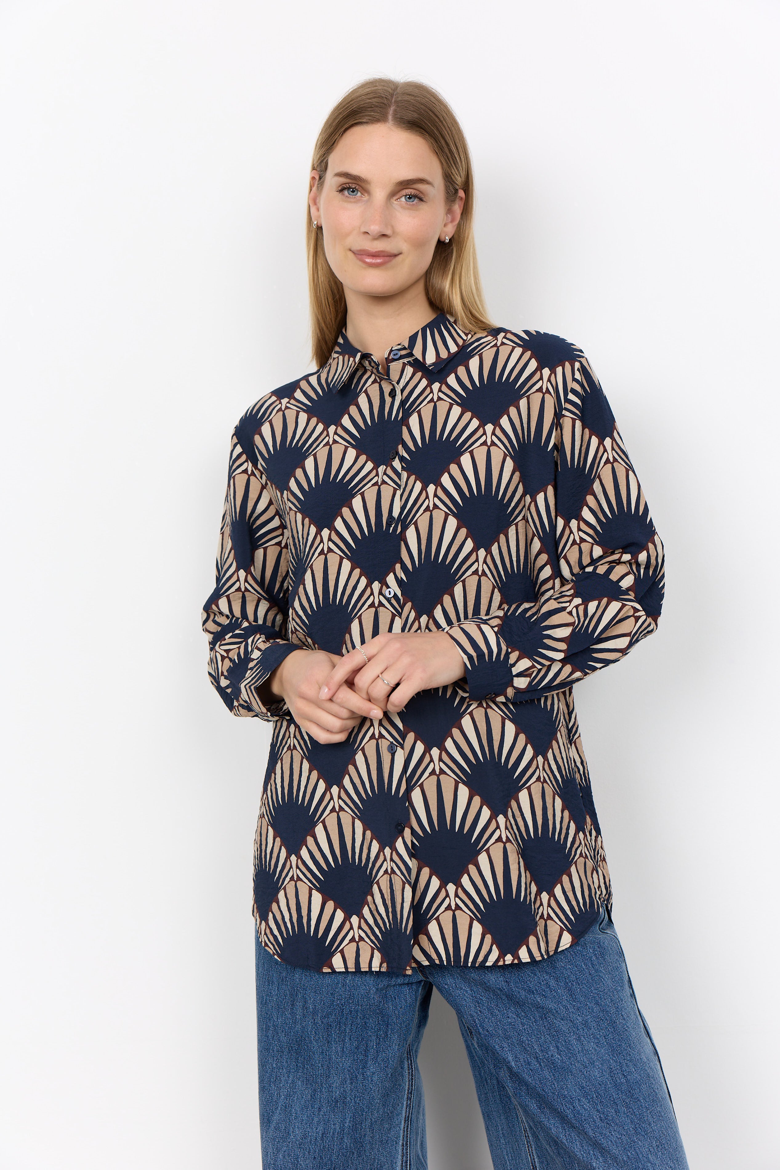 Geometric Print Shirt