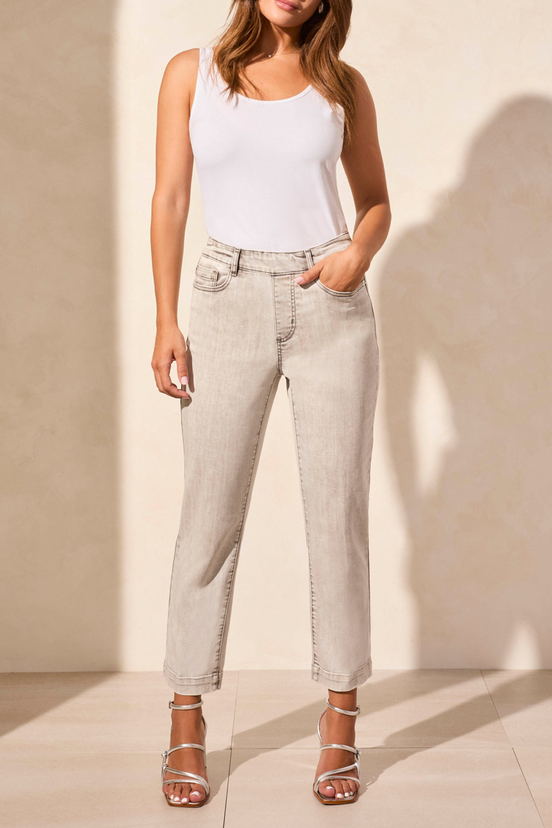 Crop Pullon Jeans