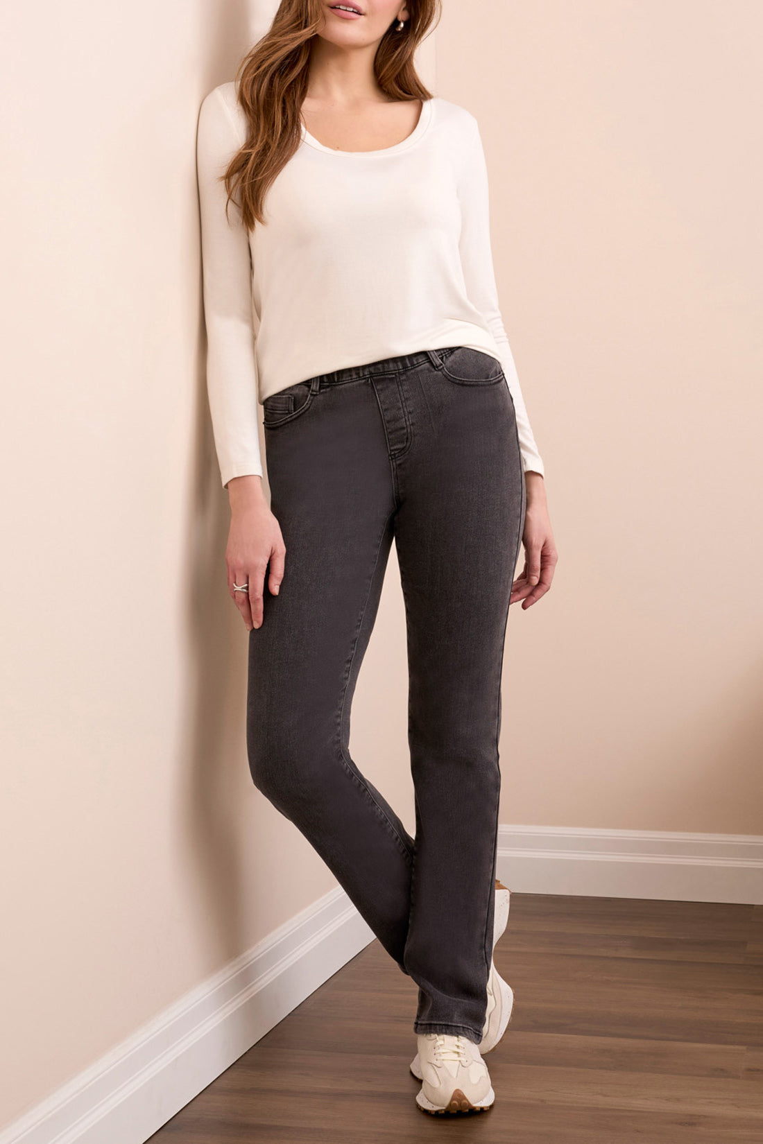 Vintage Wash Pullon Jeans