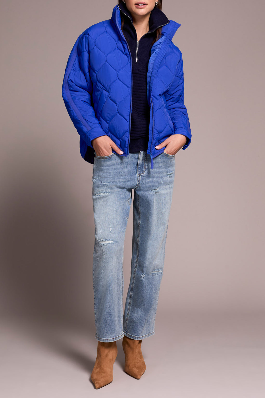 Puffer Zip Front Jacket
