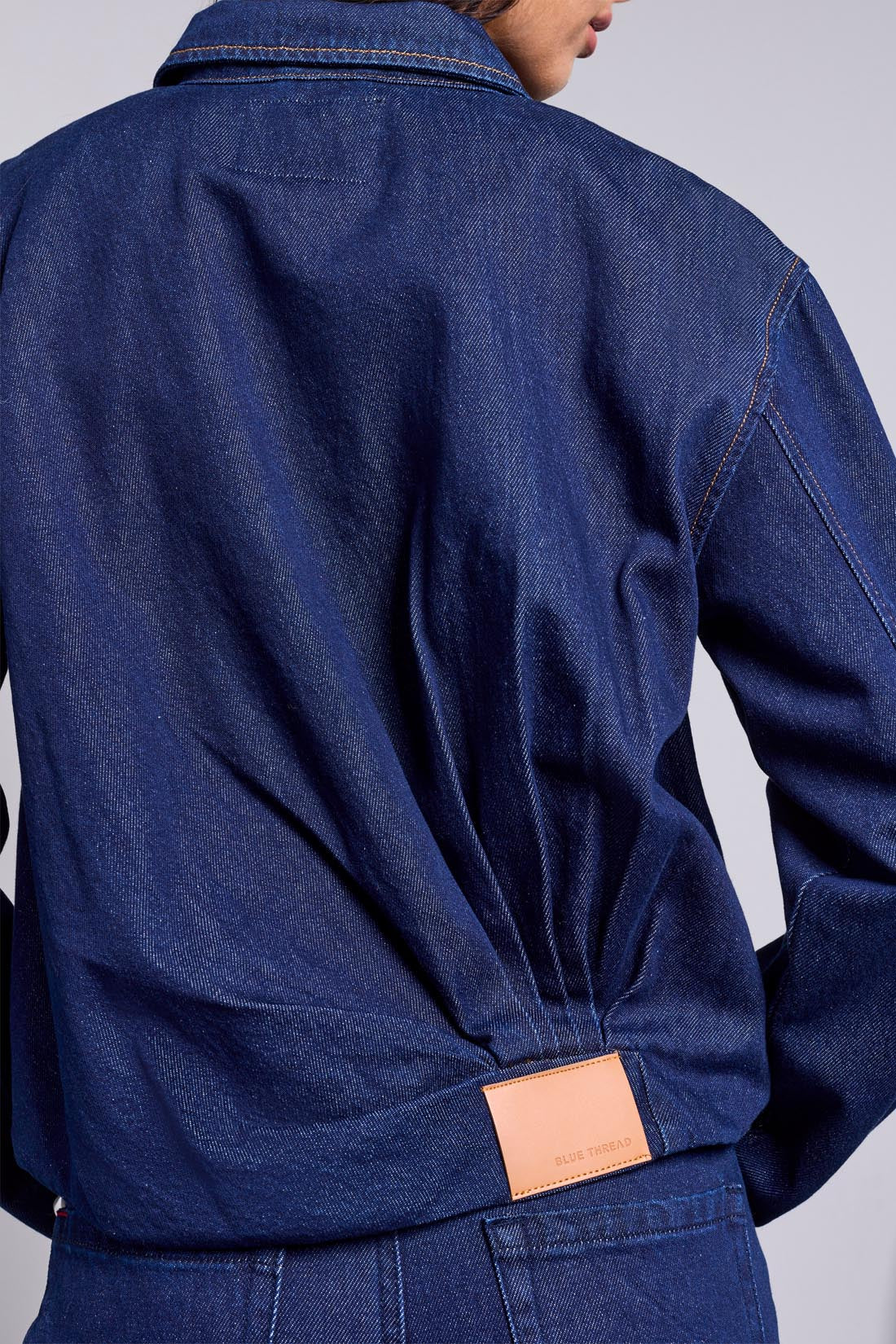 Bubble Hem Denim Jacket