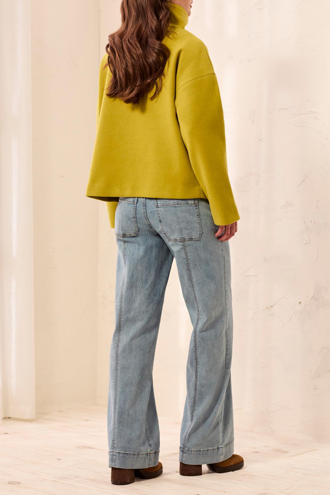 Assymetric Button Front Jacket