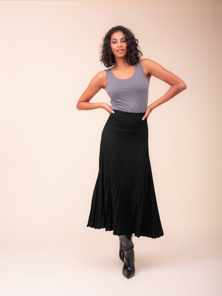 Pleat Knit Skirt