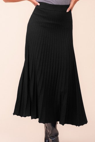 Pleat Knit Skirt