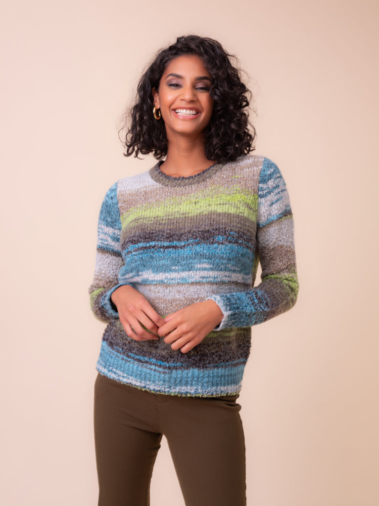 Boucle Stripe Sweater