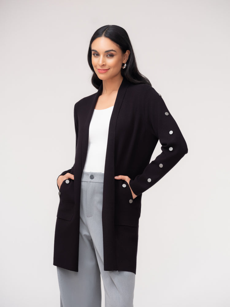 Shawl Collar Tunic Cardigan