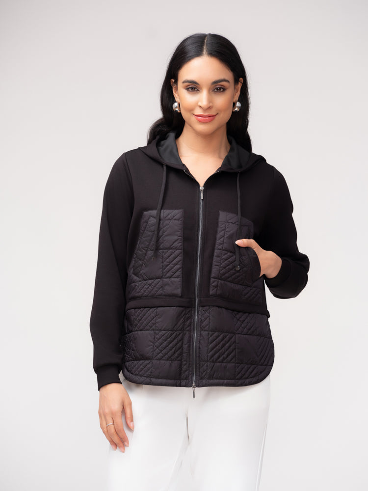 Zip Front Hooded Jacket