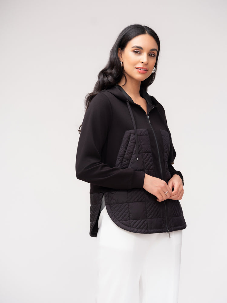 Zip Front Hooded Jacket