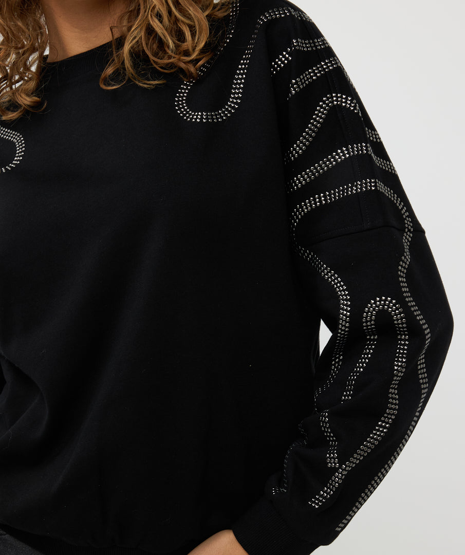 Studded  Sweatshirt
