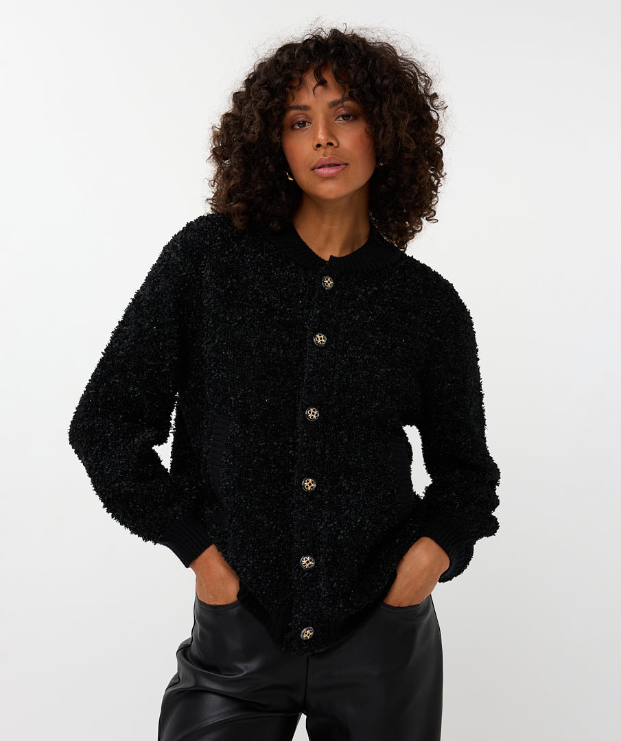 Tape Yarn Baseball Jacket