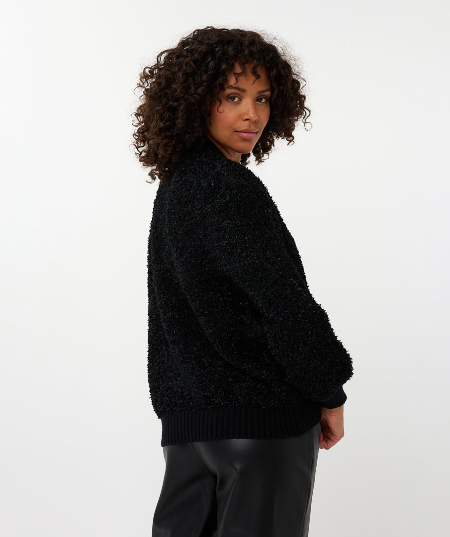 Tape Yarn Baseball Jacket