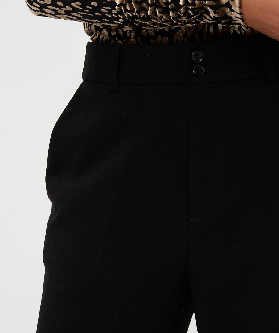 Wide Leg Twill Pant