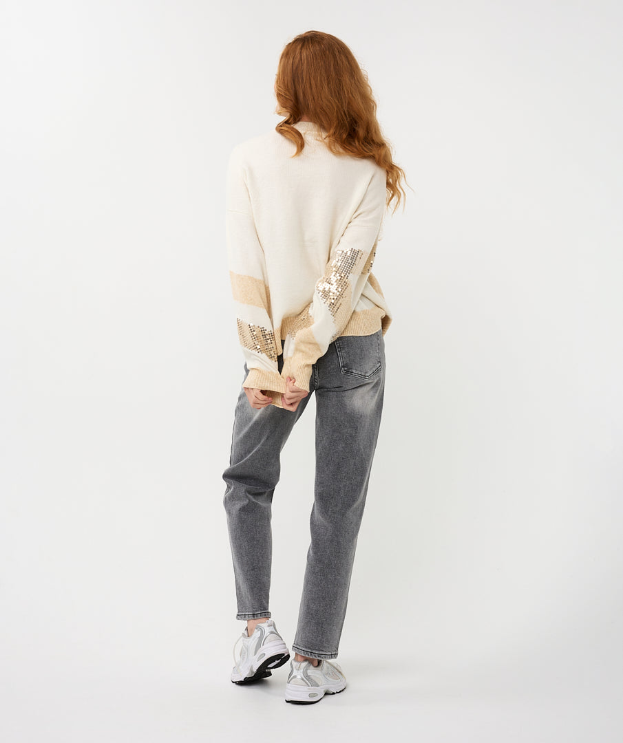 Diagonal Stripe Pullover