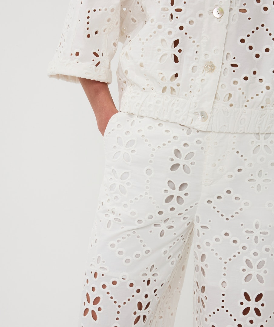 Cotton Eyelet Jacket