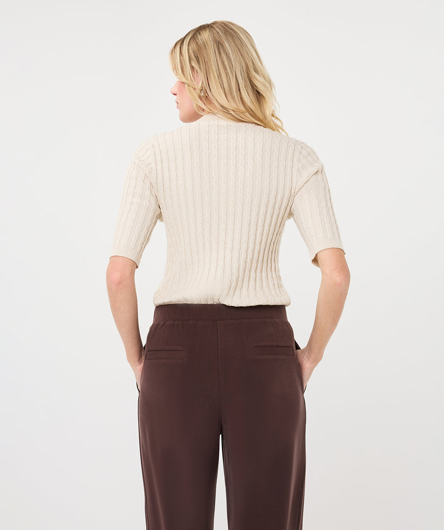 Lurex Cable Sweater