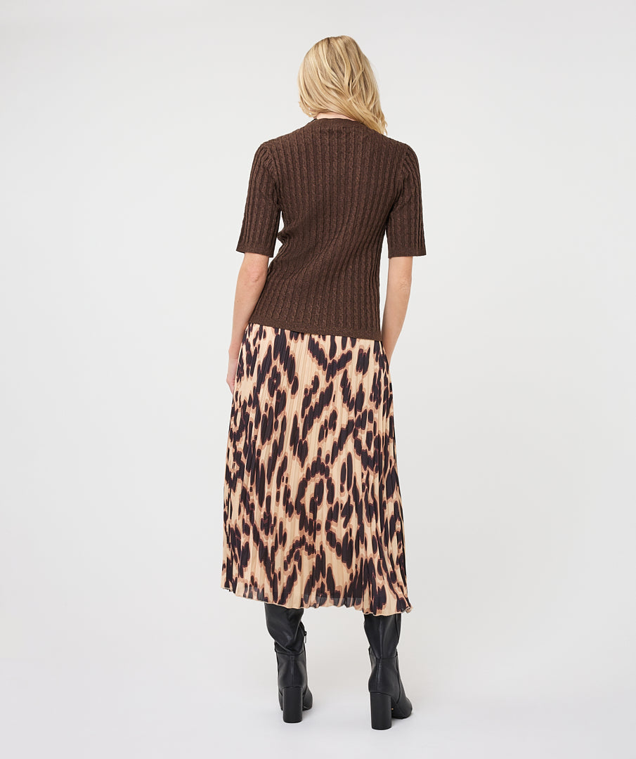 Lurex Cable Sweater