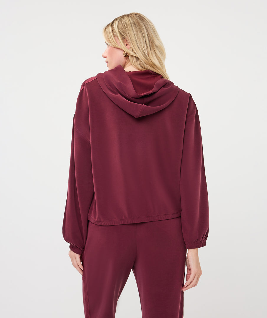 Hooded Blouson Sweatshirt