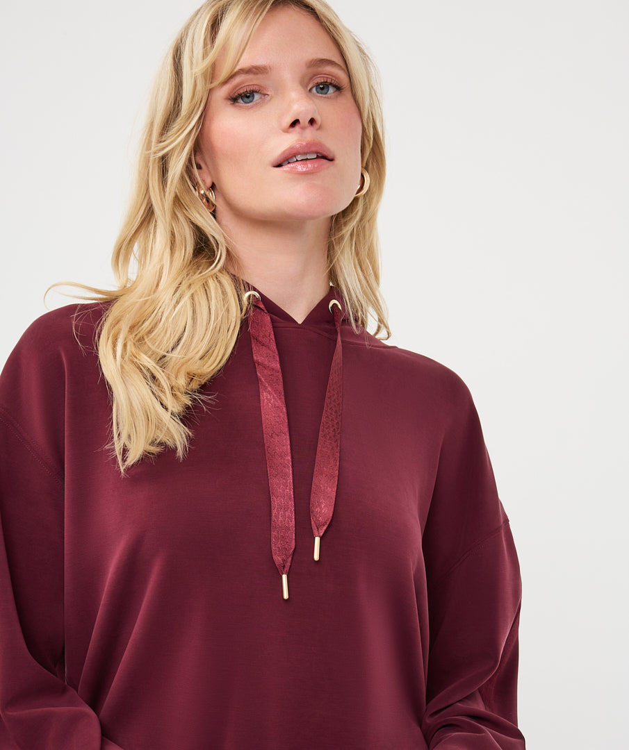Hooded Blouson Sweatshirt