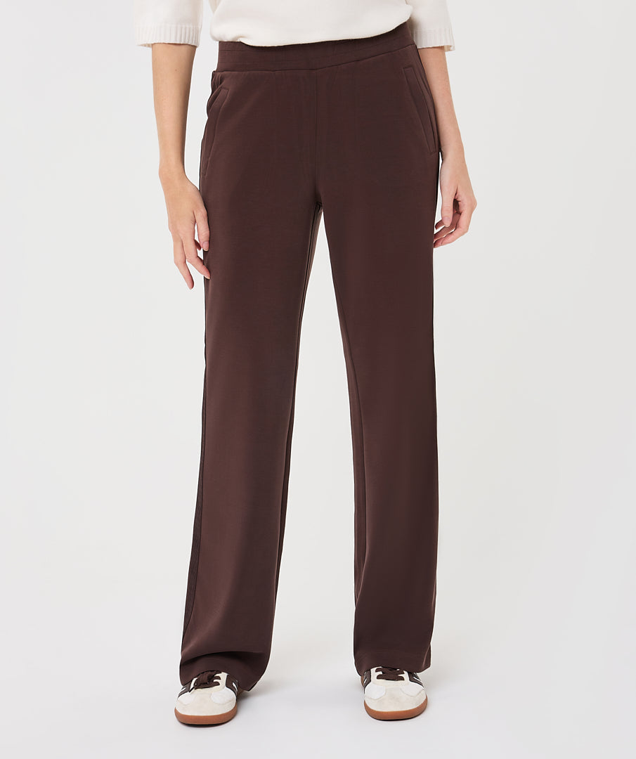 Straight Leg Ribbon Trim Pant