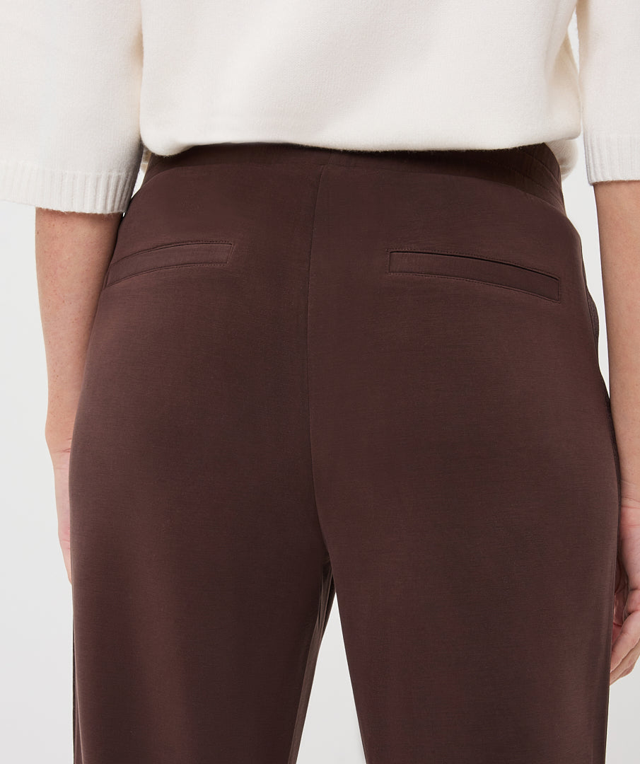 Straight Leg Ribbon Trim Pant