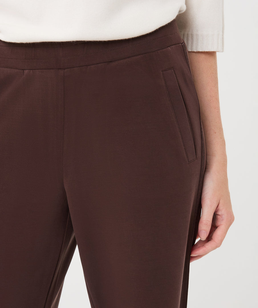 Straight Leg Ribbon Trim Pant