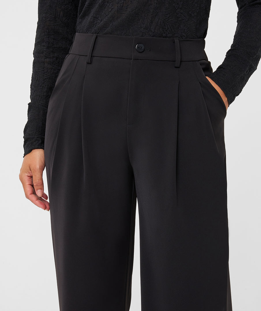 Wide Leg Twill Pant